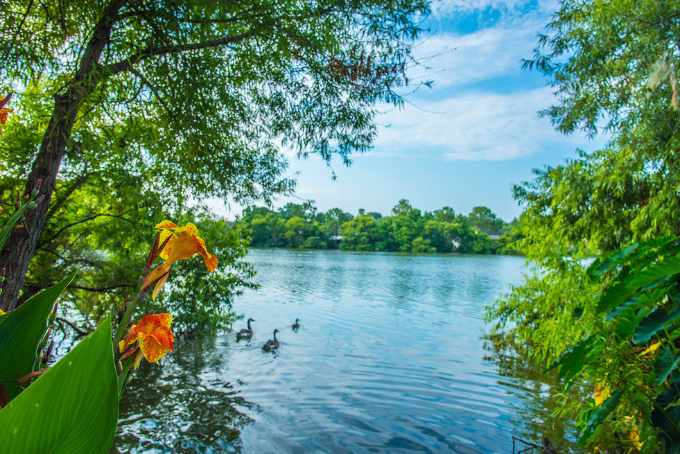 lake at KRC Northlake townhomes in North Charleston, SC